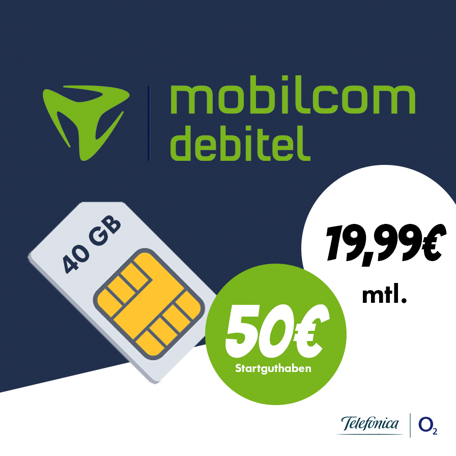 Mobilcom Debitel green LTE 40 GB Aktion